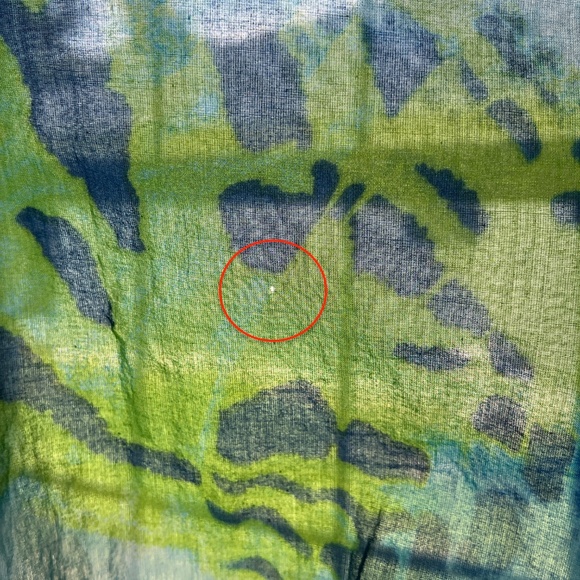 Jones New York Signature Plus 3X Blue Green Crochet Trim Cotton Tunic Top - Picture 13 of 13